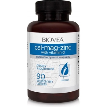 Biovea Cal-Mag-Zinc + Vitamin D - Калций + Магнезий + Цинк + Витамин D | 180 tabs (4349)