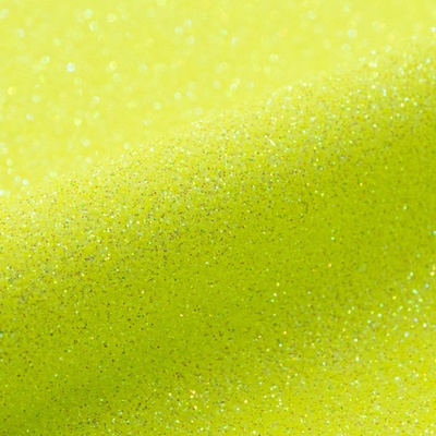 Nažehlovací glitrová fólie na textil 30x50cm neonově žlutá
