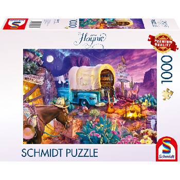 Schmidt Spiele Пъзел Schmidt от 1000 части - Къмпинг в дивия Запад (58576)
