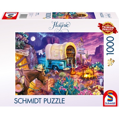 Schmidt Spiele Пъзел Schmidt от 1000 части - Къмпинг в дивия Запад (58576)