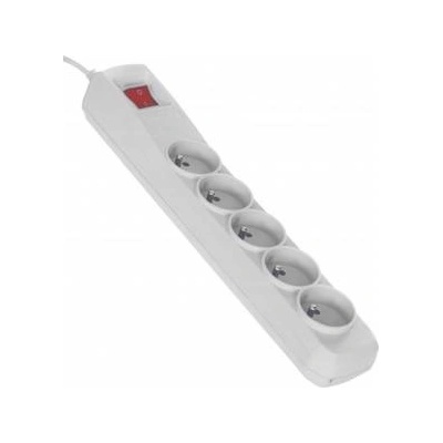 Activejet anti-surge power strip 5 sockets 1.5 m white