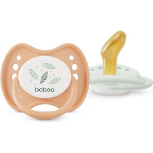 Baboo Soothers Orthodontic Latex with Case биберон Peachy Keen 0-6 m 2 бр