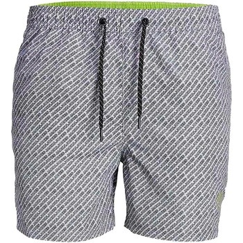 JACK & JONES Бански гащета Jack & jones Jpstfiji swimming shorts - Grey (White)