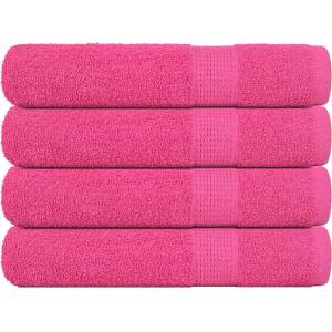 vidaXL Кърпи FROGN 4 бр. Розови 100x200 см 360 г/м2 (137059)