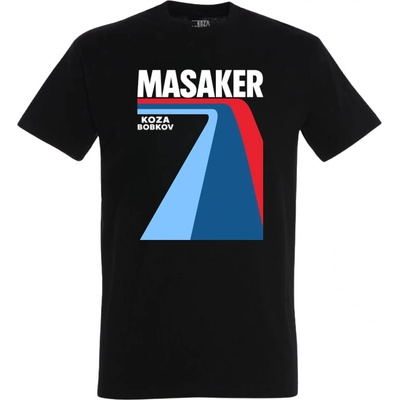 Koza Bobkov tričko masaker retro čierna