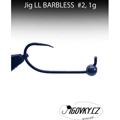 Jigovky.cz Jigová hlava LL BARBLESS vel.2 1g 5 ks