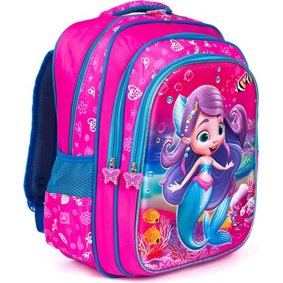Shelvt backpack with a mermaid Pink