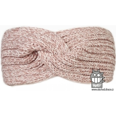 Čelenka pletená Dráče Twist starorůžová melír – Zboží Dáma