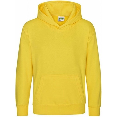 Just Hoods Dětská klokánka s dvojitou kapucí 80% bavlna žlutá sluneční