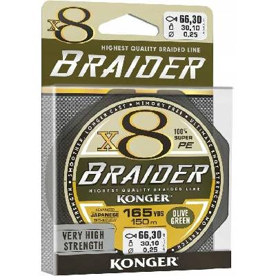 Konger šňůra Braider x8 150m 0,16m