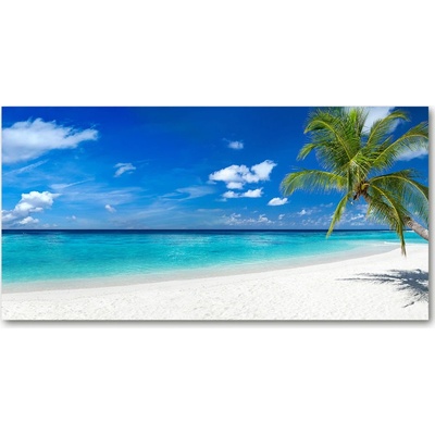 Foto obraz fotografie na skle tropická pláž 100x50 cm