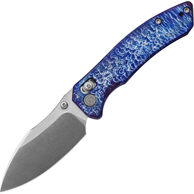Miguron Knives Norsa 3.07 Elmax satin blade,Lightning strike finish, Ti handle MGR634ARB