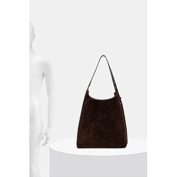 Tory Burch Велурена чанта Tory Burch Romy Suede Hobo Bag (175320.201)