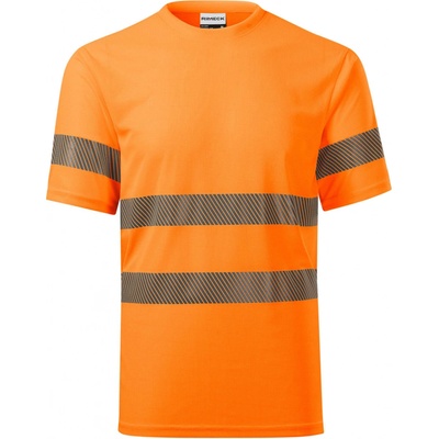 Rimeck HV DRY 1V8 Fluorescenčné tričko s retroreflexnými pruhmi HV oranžová XXXL