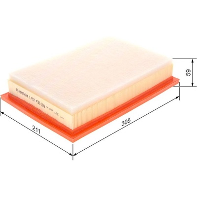 Vzduchový filtr BOSCH (BO 1457433089) – Zboží Mobilmania