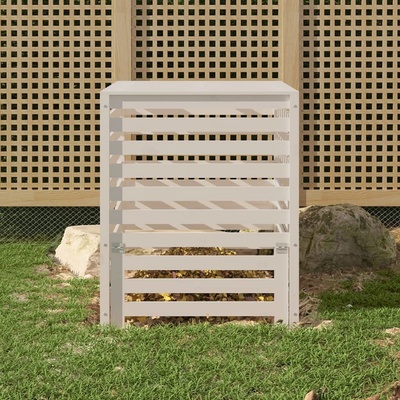 vidaXL bílý 63,5 x 63,5 x 77,5 cm masivní borové dřevo