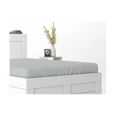 Detexol Prostěradlo Mikrosatén světle šedé Polyester 180x200