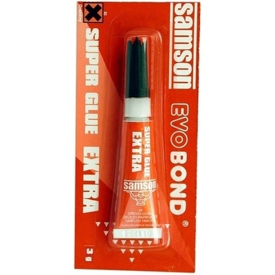 SAMSON Super Glue gel lepidlo 3g červené