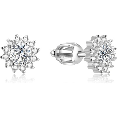 AGATO Stříbrné náušnice se zirkony AGUP1607S