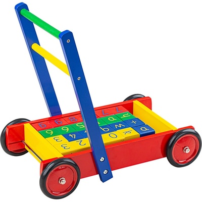 Tidlo Vozík s kockami ABC