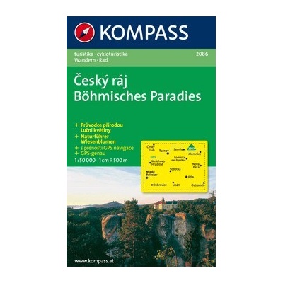 ČESKÝ RÁJ BOHMISCHES PARADIES 2086 1:50 000