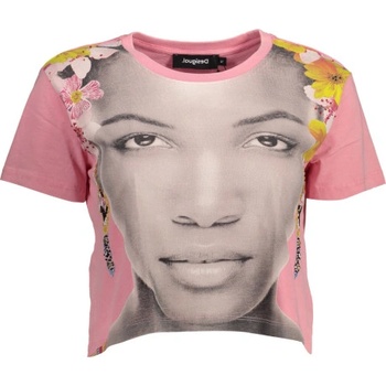 DESIGUAL Дамска тениска с къс ръкав desigual, Цвят Роза (22swtk22_rosa_3058)