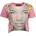 DESIGUAL Дамска тениска с къс ръкав desigual, Цвят Роза (22swtk22_rosa_3058)
