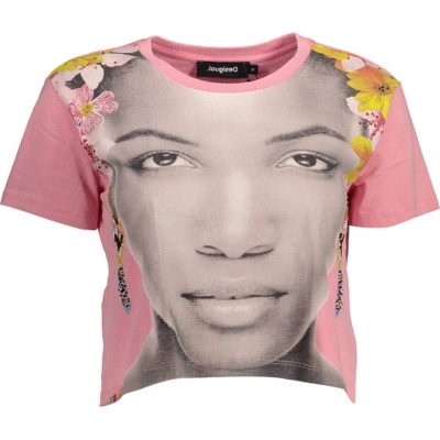 DESIGUAL Дамска тениска с къс ръкав desigual, Цвят Роза (22swtk22_rosa_3058)