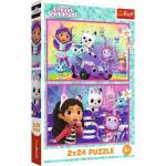 Trefl Trefl: Къщата на Габи, играй с Габи - пъзел с 2x24 части (34433)