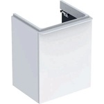 Geberit Долен шкаф Geberit Smyle Square за стенен умивалник, бял, 1 врата, десен ограничител, 50 см (500.363.00.1)