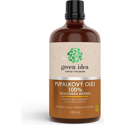 Topvet GREEN IDEA Pupalkový olej 100% 0,1 l
