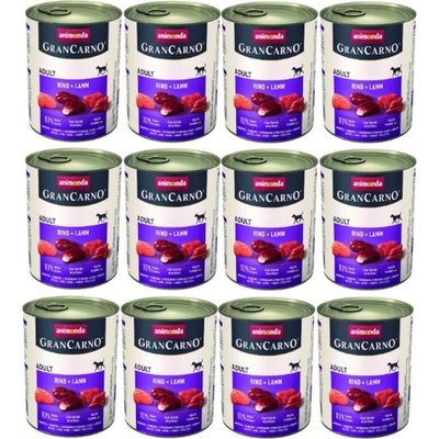 Animonda Gran Carno Adult hovädzie & jahňacie 12 x 800 g