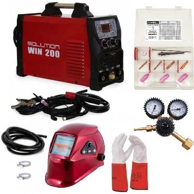 Solution WIN 200 DC pulzní TIG Mega set