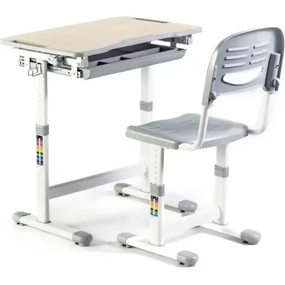 RFG Ергономичен ученически чин и стол Ergo Tech B201N - сив цвят