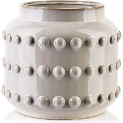 MONDEX Керамична ваза Mondex MIGLIORE, 21.5х21.5х19.5см, бежова (1897)