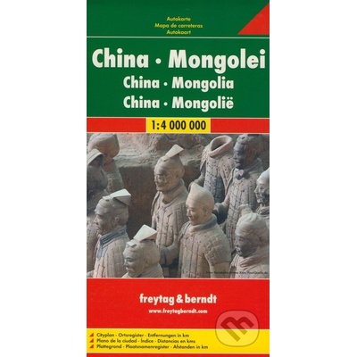 Čína Mongolsko 1:4 000 000