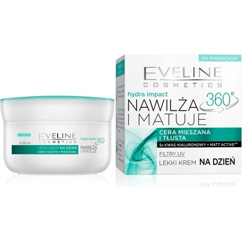 Eveline Cosmetics Hydra Impact 360° Matující denní lehký hydratační krém 50 ml