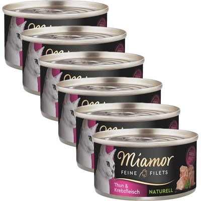 Miamor Feine Filets Naturell тонка риба и рак 6 x 80 г