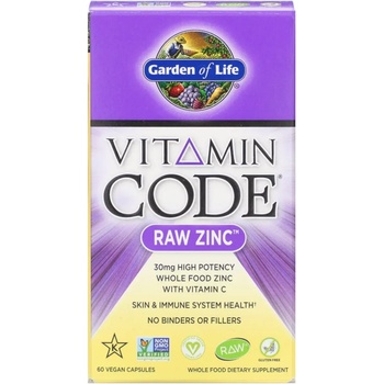 Garden of Life Vitamin Code RAW Zinc 15 mg (цинк + витамин C), 60 капсули