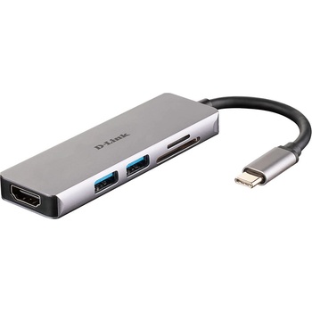 D-Link DUB-M530 2 порта USB HUB + HDMI + четец на карти (DUB-M530)