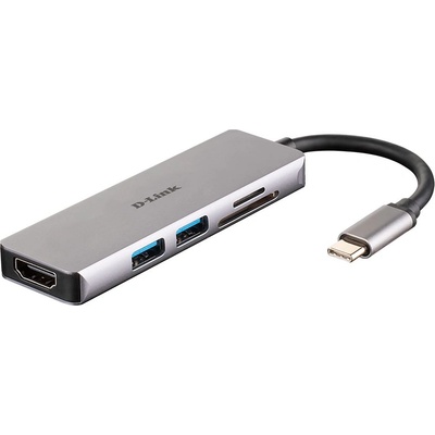 D-Link DUB-M530 2 порта USB HUB + HDMI + четец на карти (DUB-M530)