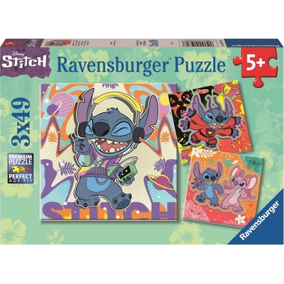 RAVENSBURGER Disney Stitch 3x49 dílků