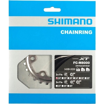 SHIMANO převodník - DEORE XT M8000 24 - černá