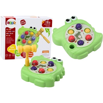 mamido Wac A Mole Krokodýl s kladívkem zelená