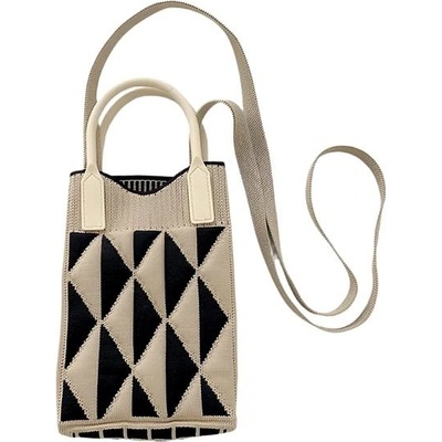 Annam Mini kabelka/taška khaki trojúhelník 25 × 11 cm