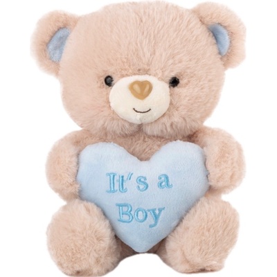Амек Тойс Плюшена играчка Амек Тойс - Мече с синьо сърце It’s a Boy, 21 cm (60115)