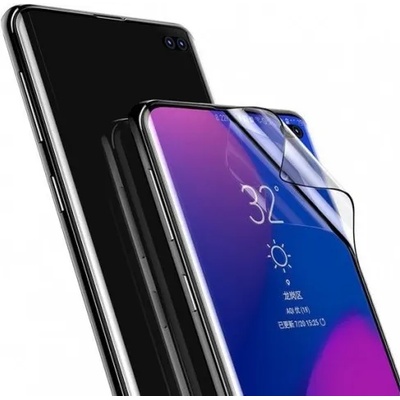 Samsung Нано протектор за екрана Baseus Full Coverage 3D 0, 15 mm за Samsung S10 , черна рамка 2бр