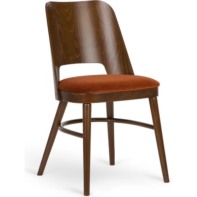 Paged Shell A-0043 Seat Uph Back Wood buk morený / látka kat. 1