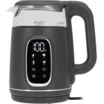 Adler AD 1305 GS, 2200 W, 1, 7 л, Сензорно управление, Филтър за люспи, Пластмаса-стъкло, Сиво-сребрист, Електрическа кана (AD 1305 GS)
