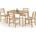 Halmar Трапезен комплект CORDOBA с 4 броя столове (halmar/CORDOBA/table/chairs)